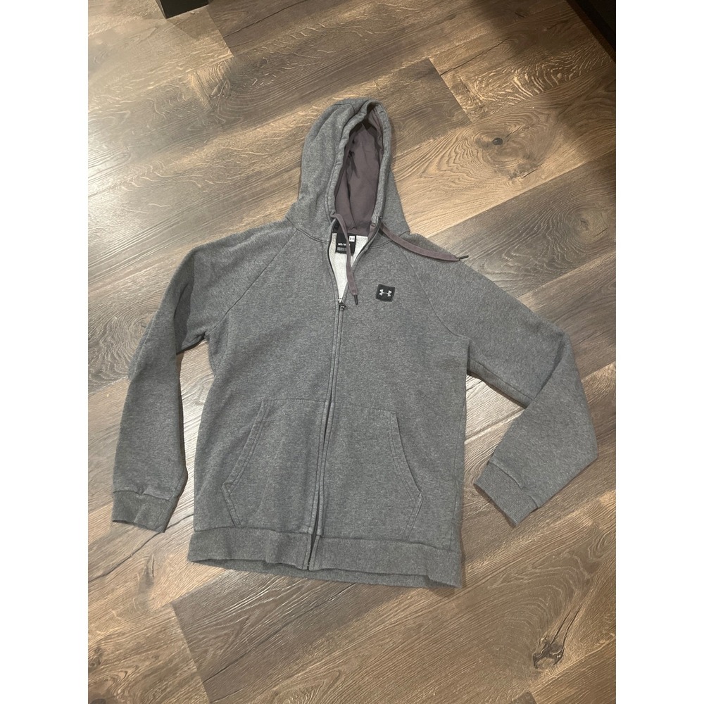 Under Armour Women's Gray Full Zip Hoodie Sweatshirt Medium UA Logo
